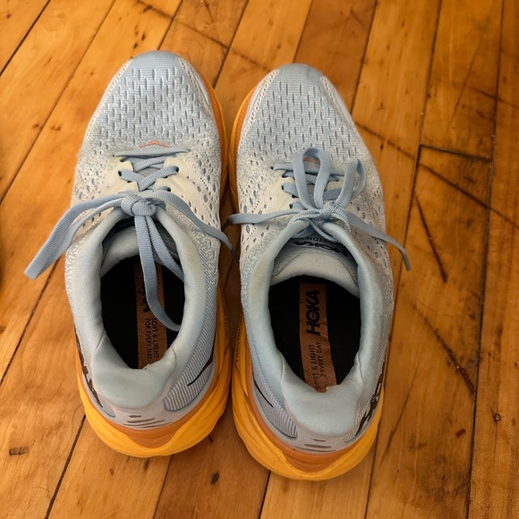 Hoka Women's Clifton 8 Sneaker - Summer Song/Ice Flow - Picture 3 of 6